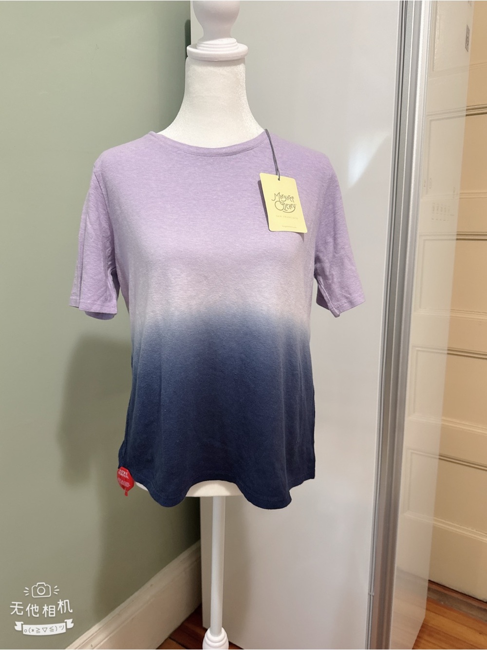 Margaret O’Leary Women’s Lavender to Navy Ombre Short Sleeve Top